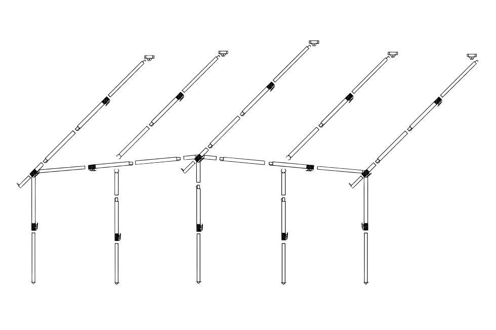 Frame voortent staal easygrip 28mm diepte 270/300
