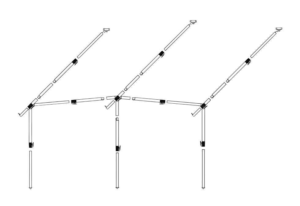 Frame voortent staal easygrip 28mm diepte 240