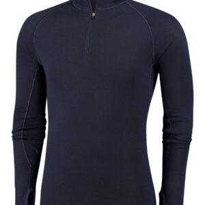 Rough Zip-Neck Thermo Control Longsleeve Men | Dark navy | S