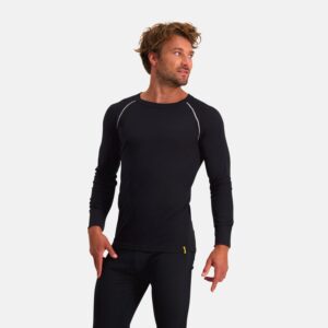 Lichtgewicht Thermoshirt Heren | Black | XL