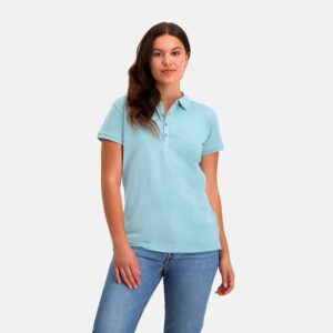 Polo Piqué Dames | Blauw | XL