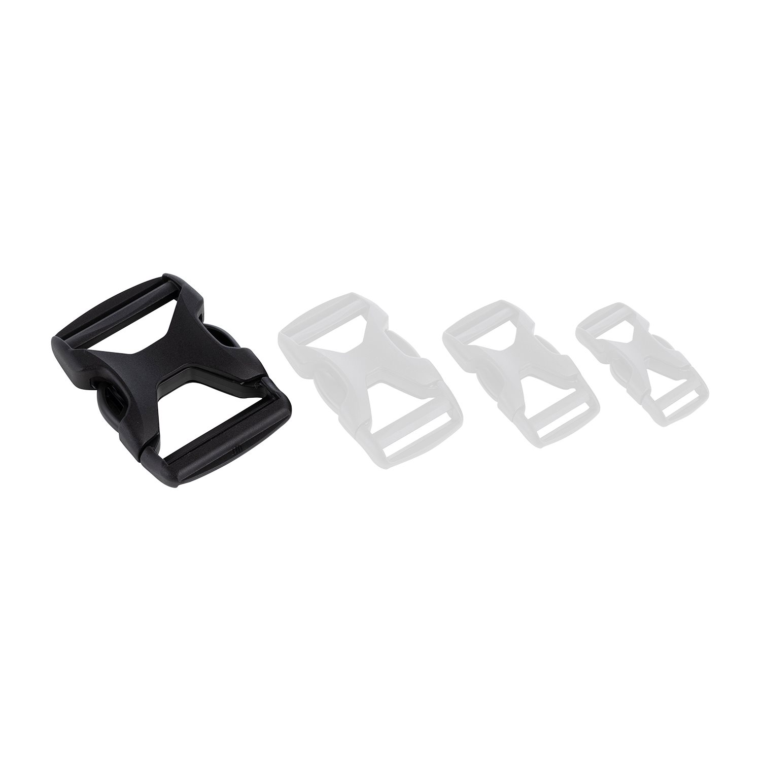 Dubbel Verstelbare Gesp | Zwart | 38 mm