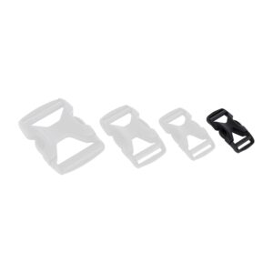Dubbel Verstelbare Gesp | Zwart | 15 mm