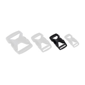 Dubbel Verstelbare Gesp | Zwart | 20 mm