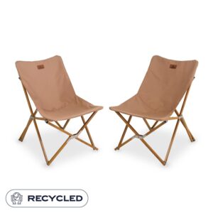 2x Mando Lounge Campingstoel | Dark sand | One Size