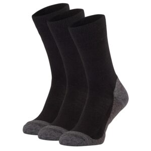 Winter Wandelsok 3-Pack | Zwart | 43/46