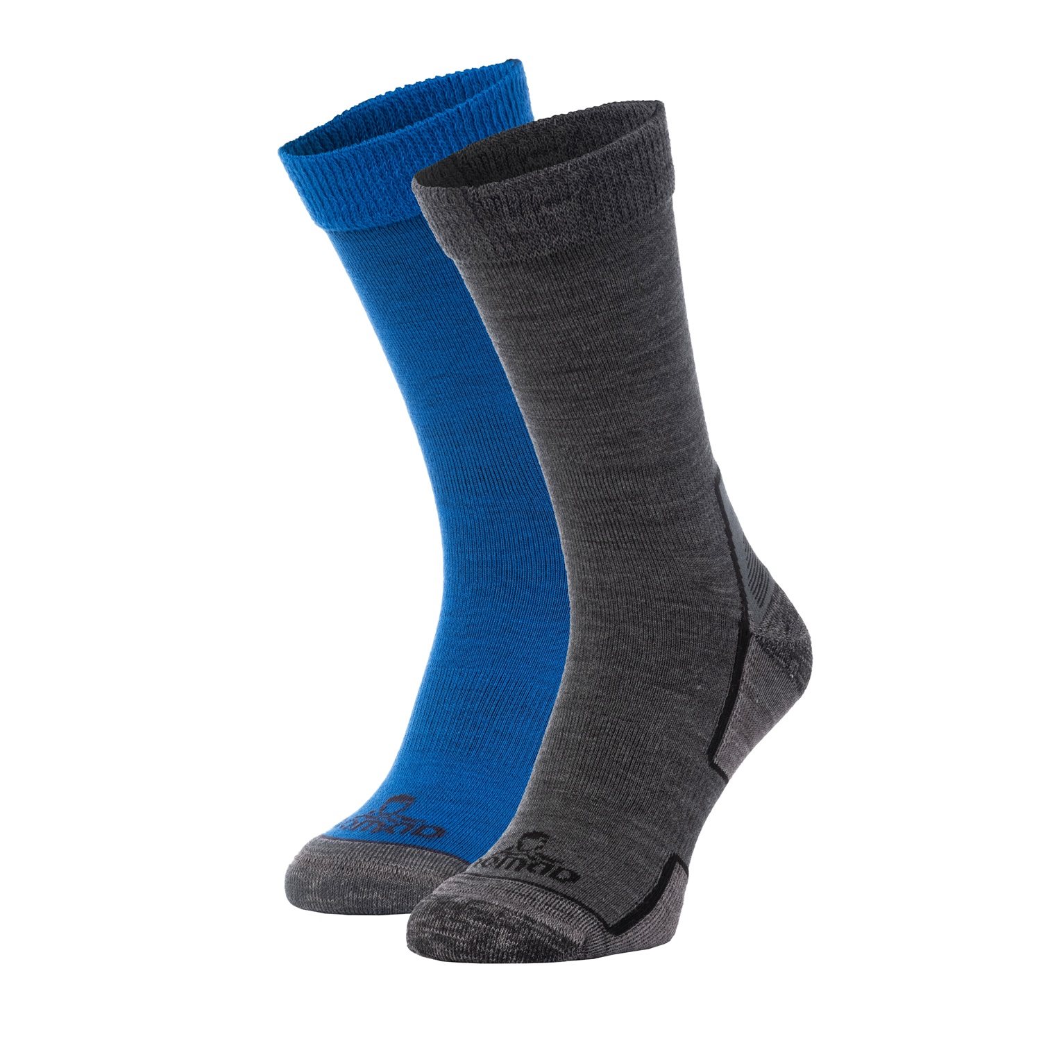 Winter Wandelsok 2-pack | Donkergrijs & Blauw | 39-42