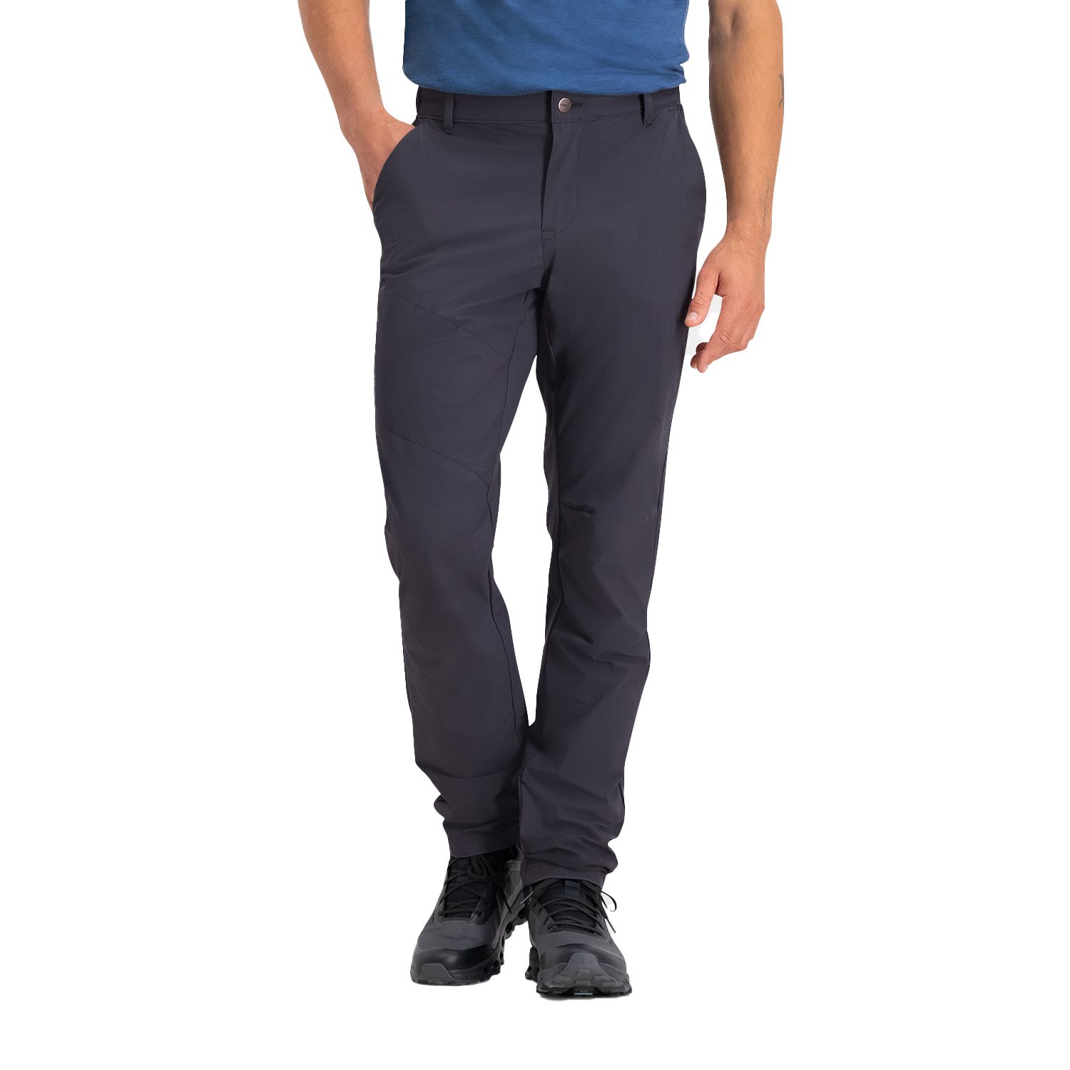 Wandelbroek heren | Dark grey | M