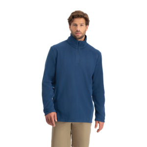 Fleece Pull Heren | Denim Blauw | M