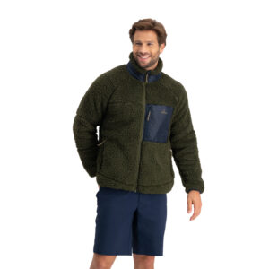 Sherpa Fleecevest | Donkergroen | XL