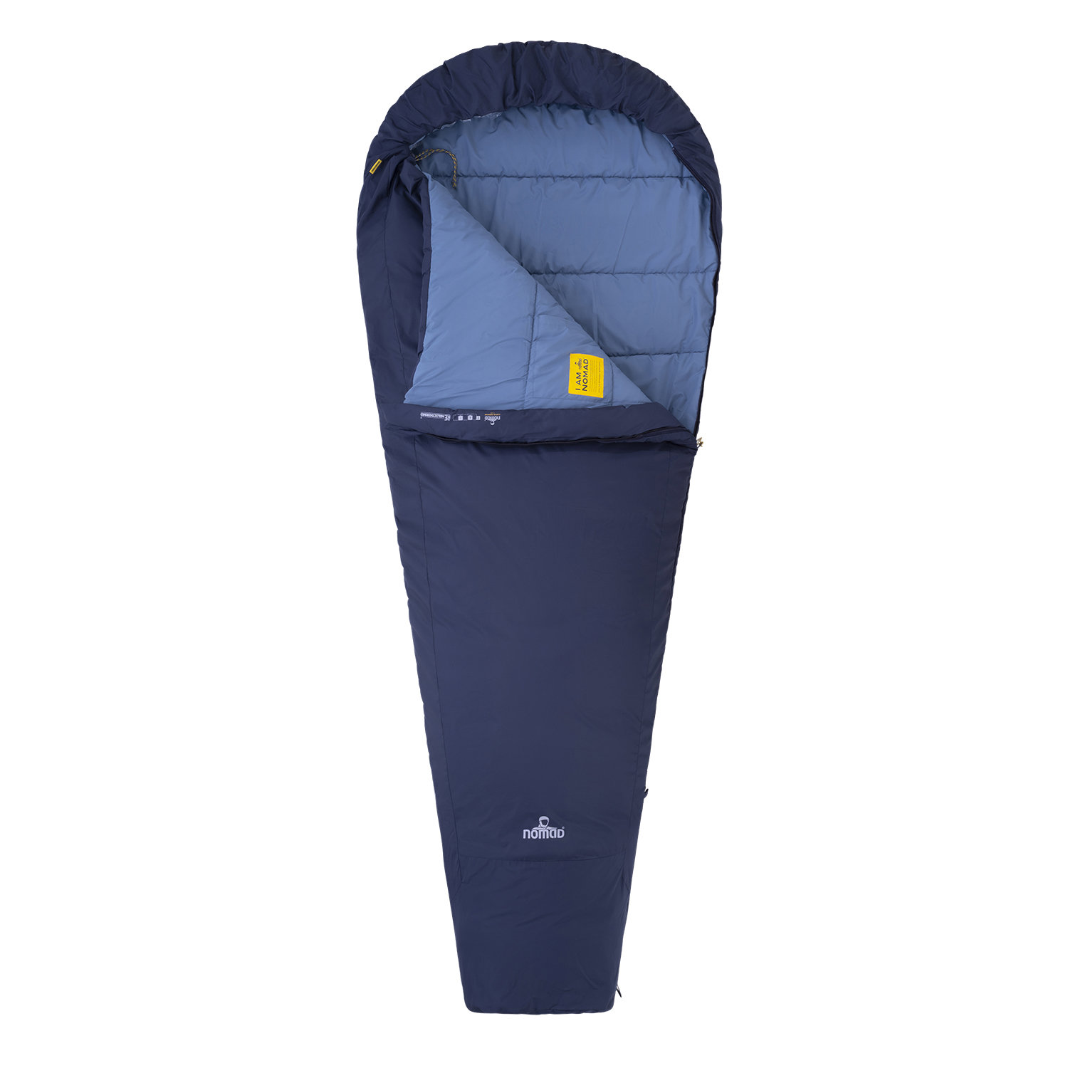 Cuzco Premium 1150 Mummyslaapzak | Donkerblauw | Links