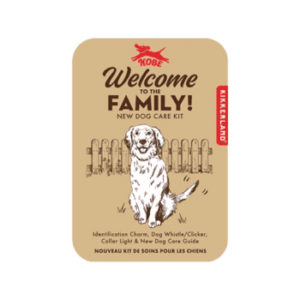Kikkerland Welcome To The Family Dog Kit
