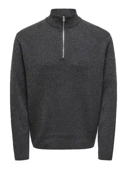 Only & Sons Ting Life Reg Half Zip Knit
