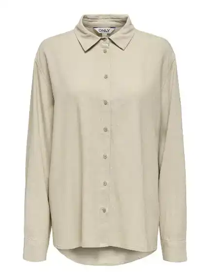 Only Goa L/S Linen Bl Shirt Cc Pnt