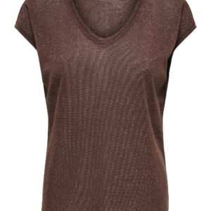 Only Silvery Lurex Top