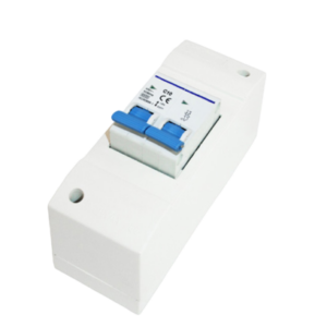 Haba Zekeringkast 2-Module met Dubbelpolige Zekeringautomaat 10A