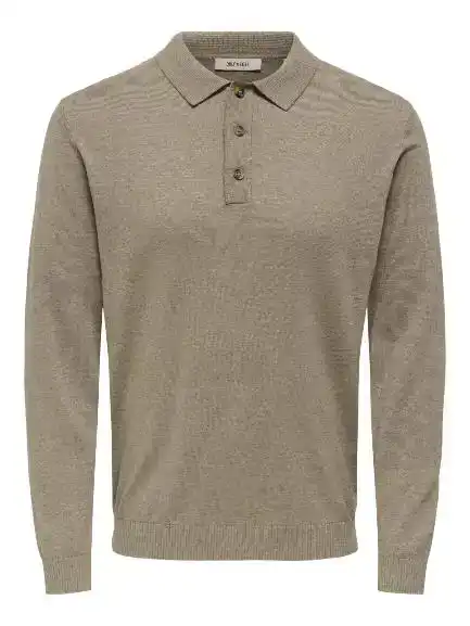 Only & Sons Loui Reg 12 Ls Mel Polo Knit