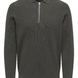 Only & Sons Phil Reg 12 Half Zip Polo Knit