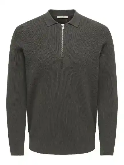 Only & Sons Phil Reg 12 Half Zip Polo Knit