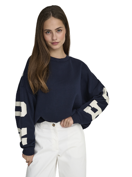 Only Sweat Back Print Sweater