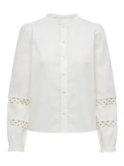 Only Tua L/S Detail Shirt Wvn Cs