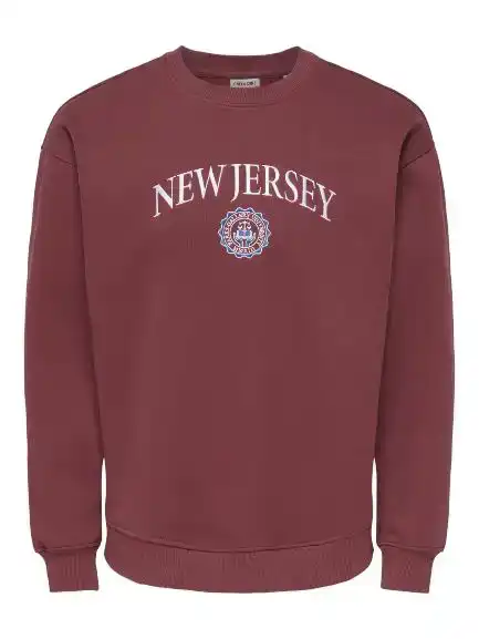 Only & Sons Connor College Rlx Ls Crew Neck