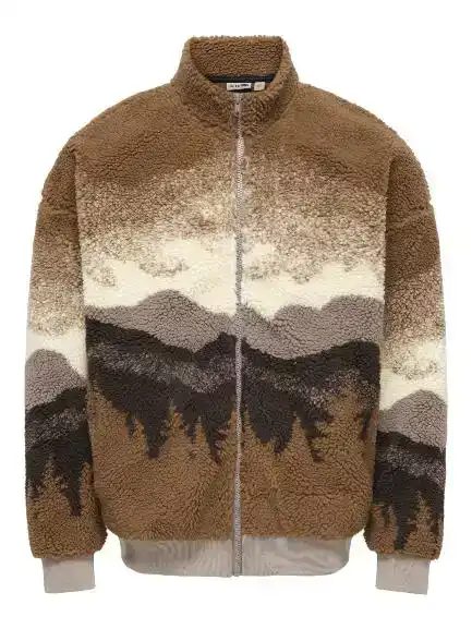 Only & Sons Adam Life Ovz Sherpa Bomber Sweat