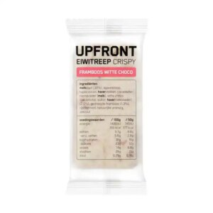 Upfront Eiwitreep Crispy Framboos Witte Choco