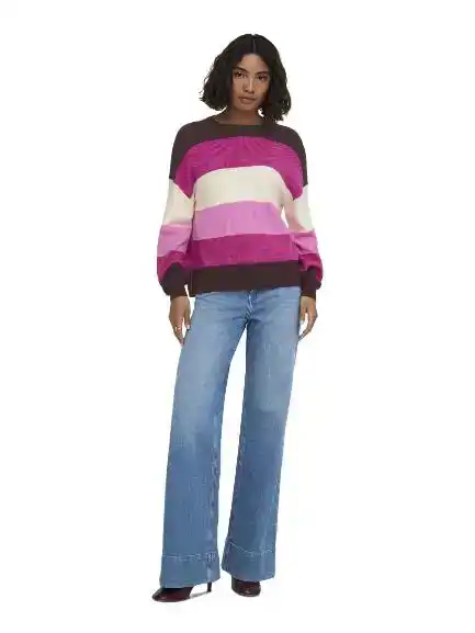 Only Latia L/S Stripe Pullover Knit