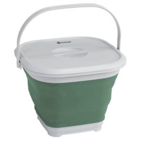 Outwell COLLAPS BUCKET SQUARE W/LID (SHADOW GREEN)