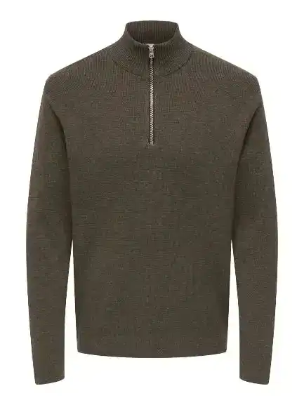 Only & Sons Ting Life Reg Half Zip Knit