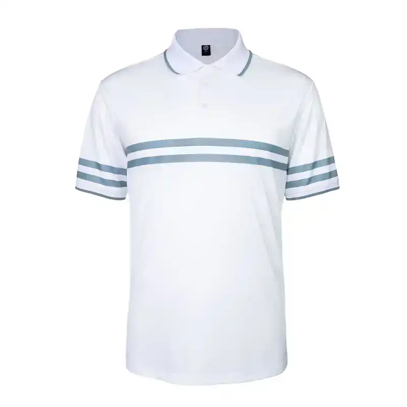 The Indian Maharadja Pique Printed Stripe Tennispolo