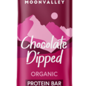 Moonvalley Organic Protein Bar Chocolate-Dipped Raspberry