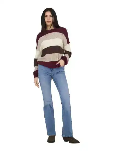 Only Latia L/S Stripe Pullover Knit