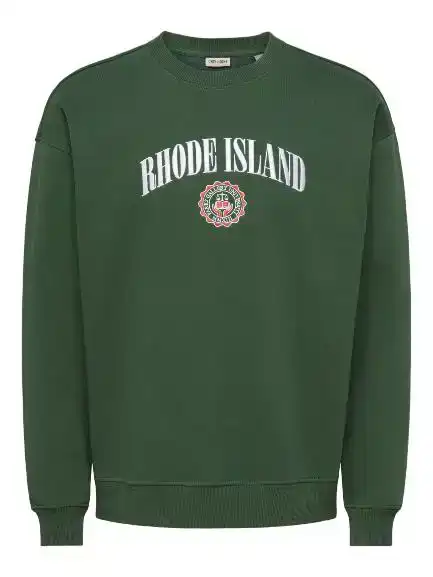 Only & Sons Connor College Rlx Ls Crew Neck