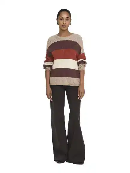 Only Latia L/S Stripe Pullover Knit