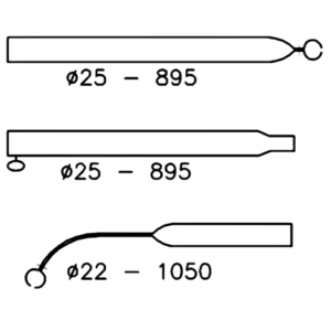 Campking Voortentspanstok 25/22 mm 210-275cm Alu.