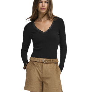 Only Sara Sharai L/S V-Neck Top Jrs